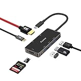 Aceele Hub USB C de 7 en 1, Adaptador USB tipo C con HDMI 4K, Carga de USB C, 3 Puertos USB 3.0 y...