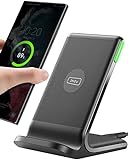 INIU Cargador Inalámbrico Rápido Stand, 15W Wireless Charger Estación Phone Fast Charge Holder...