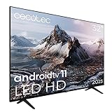 Cecotec Televisor LED 32' Smart TV LED a3 Series ALH30032s. Resolución LED HD, Android 11, Diseño...