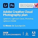 Creative Cloud Photography plan with 20GB | 1 Año | PC/Mac | Código de activación enviado por...