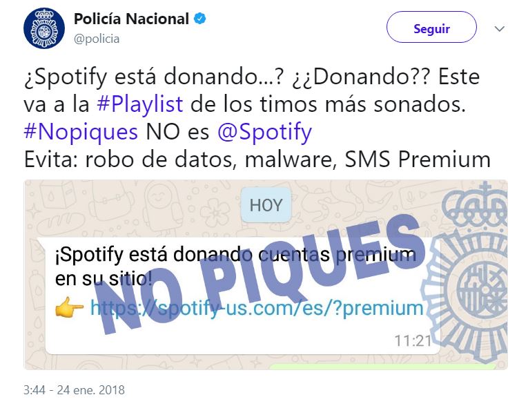 spotify esta donando cuentas premium en whatsapp