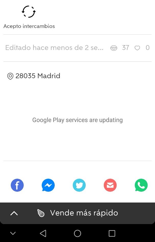 google play services are updating