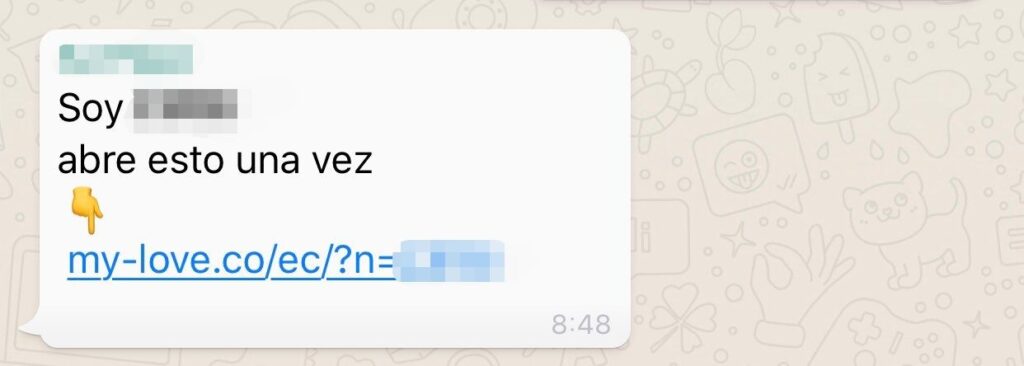"Soy (nombre). Abre esto una vez". Cuidado con este mensaje de Whatsapp abre esto una vez whatsapp