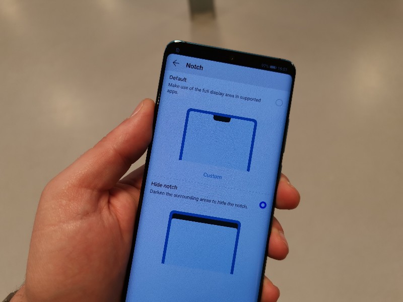 cómo ocultar el notch en móviles Huawei