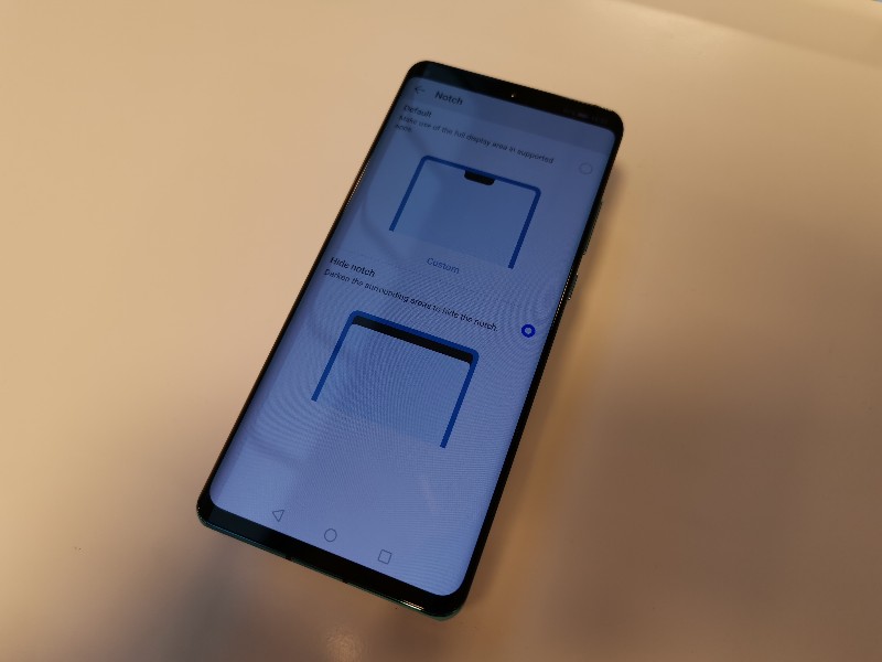 Como ocultar notch huawei p30 opciones