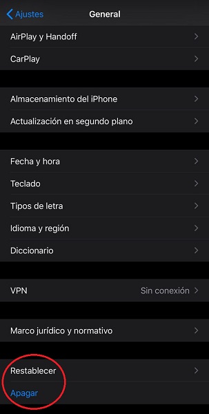 hard reset en iphone 11