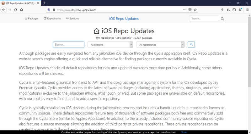 tool buscar repos de tweaks